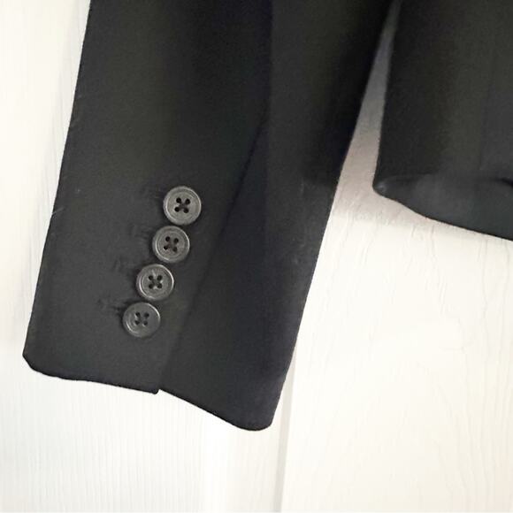 J Crew 100% Wool Solid Navy Blue Blazer Classic Retro Blue Label Size 4 Preppy - Picture 11 of 14